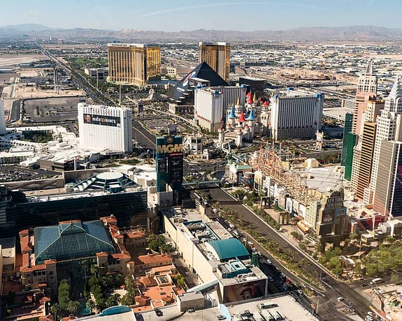 Las Vegas Strip Day Time South View